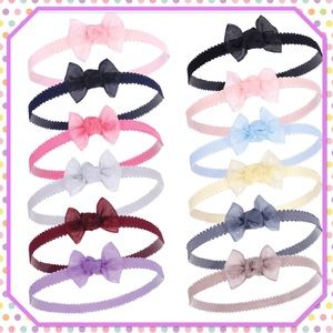 🌸New🌸12 Petite Bow Headbands (Pastels)🌸